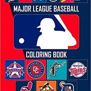 Major League Baseball Coloring Book: MLB Logos and Famous Players