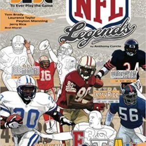 NFL Legends: The Ultimate Coloring, Activity and Stats Football Book for Adults and Kids